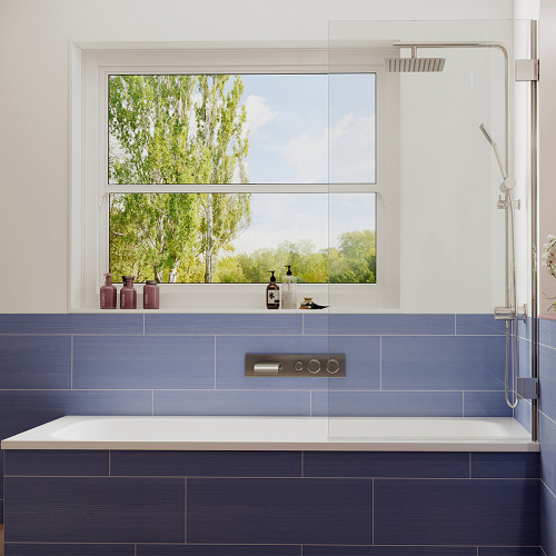 Шторка на ванну Ambassador Bath Screens 70х140 16041101 профиль Хром стекло CrystalPure