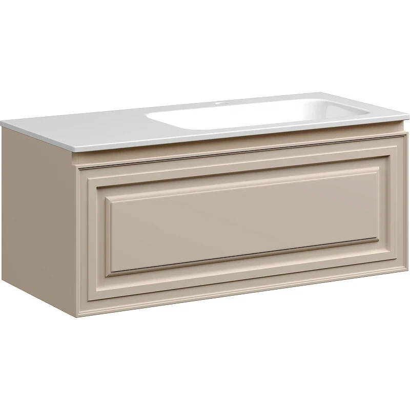 Тумба под раковину Sancos Very 100 R VR100RCE подвесная Beige Soft МДФ / ЛДСП