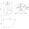 Комплект унитаза с инсталляцией Iddis Basic BASC010i73 с сиденьем Микролифт и клавишей смыва Хром фарфор подвесной