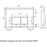 Комплект унитаза с инсталляцией Iddis Basic BASC010i73 с сиденьем Микролифт и клавишей смыва Хром фарфор подвесной