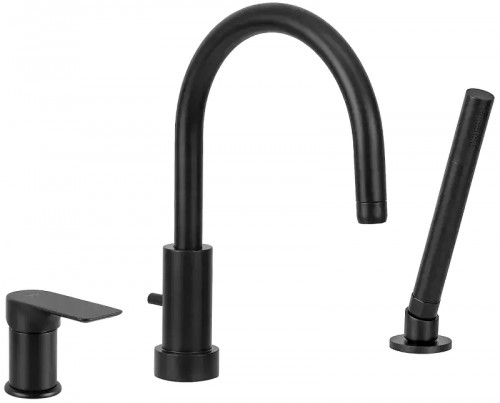 Смеситель на борт ванны Remer Infinity I07NO цвет Черный матовый