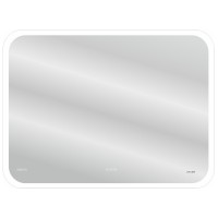 Зеркало Cersanit Led 070 Design Pro 100 KN-LU-LED070*100-p-Os с подсветкой с диммером, часами, подогревом и функцией Bluetooth стекло