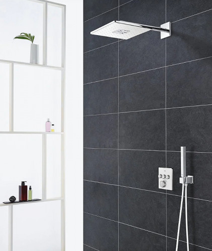 Смеситель для душа Grohe Grohtherm SmartControl 29157LS0 с термостатом Белая луна латунь встраиваемый