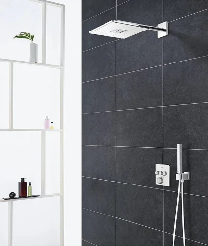 Смеситель для душа Grohe Grohtherm SmartControl 29157LS0 с термостатом Белая луна латунь встраиваемый
