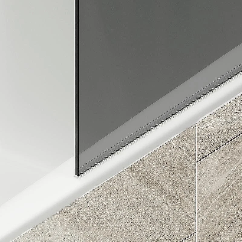 Шторка на ванну Maybah Glass MGV-81-2ш 700x1400 в широком профиле Бронза стекло графитовое