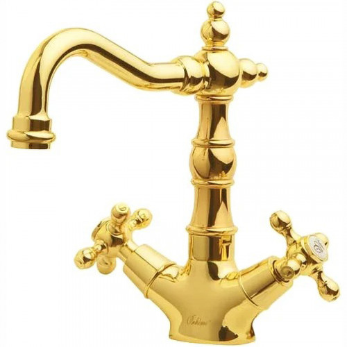 Смеситель для раковины Boheme Tradizionale Oro 292-Ceramic Золото латунь