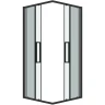 Душевой уголок Grossman Cosmo 100х100 300.K33.02.1010.21.00 профиль Черный матовый стекло прозрачное