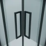 Душевой уголок Grossman Cosmo 100х100 300.K33.02.1010.21.00 профиль Черный матовый стекло прозрачное