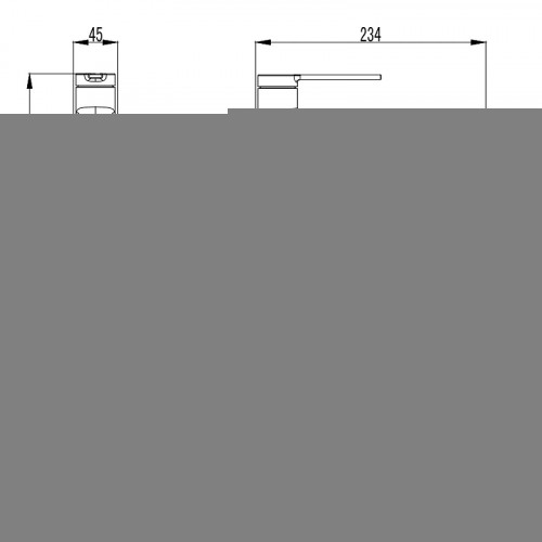 Смеситель для раковины AQUAme Asti AQM6414MB Черный матовый латунь