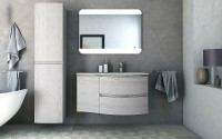 Тумба Cezares Vague 34 L 54849 подвесная Rovere sbiancato МДФ / ЛДСП