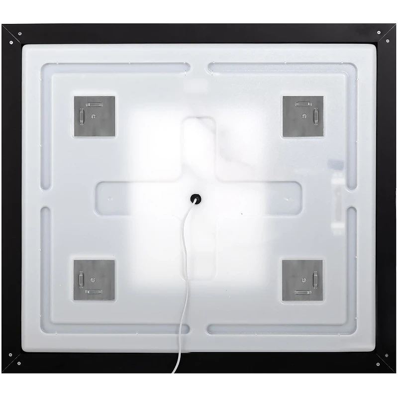 Зеркало BelBagno Kraft 70 SPC-KRAFT-700-900-LED-TCH-WARM-NERO с подсветкой Черное с сенсорным выключателем и подогревом стекло