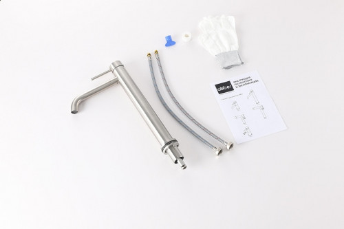 Смеситель для раковины Abber Wasser Kreis 316 AF8111BST-L цвет Сталь брашированная