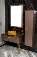Столешница под раковину Boheme Armadi Art Lucido 80 853-080-PU цвет Лиловый