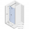 Душевая дверь Riho SZ Scandic NXT X102 100 L G001011120 (GX07120C1) профиль Хром стекло прозрачное