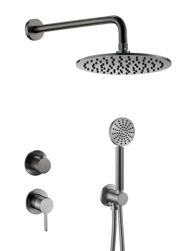 Душевая система Benesque Lumiere 21015003 цвет Черный брашированный