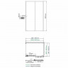 Душевой уголок WasserKRAFT Dill 140x100 61S37 профиль Черный матовый стекло прозрачное