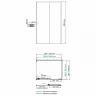 Душевой уголок WasserKRAFT Dill 140x100 61S37 профиль Черный матовый стекло прозрачное