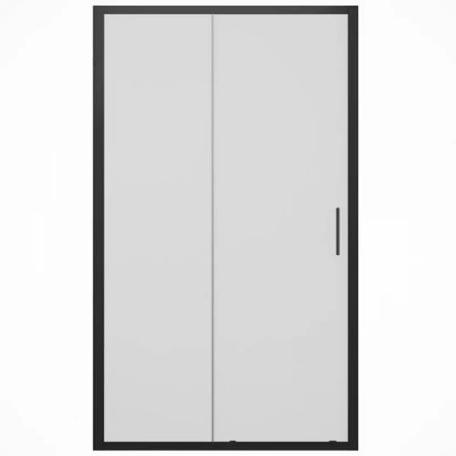 Душевая дверь Bravat Black Line 120 BD120.4101B профиль Черный стекло прозрачное
