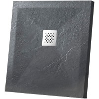 Душевой поддон из искусственного камня Vincea 100x100 VST-4SR1010A Антрацит