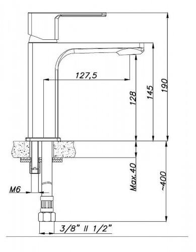Комплект смесителей Azario Cadeo AZ-15940501+AZ-15944501+AZ-15782010 цвет Хром