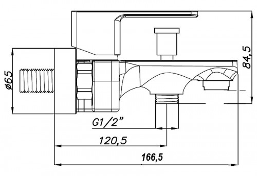 Комплект смесителей Azario Cadeo AZ-15940501+AZ-15944501+AZ-15782010 цвет Хром