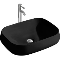Раковина-чаша Aquatek 56 AQ5526-MB Черная матовая фарфор накладная