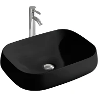Раковина-чаша Aquatek 56 AQ5526-MB Черная матовая фарфор накладная