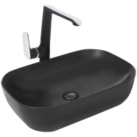 Раковина-чаша WeltWasser Elbach M21433 MB 61 10000004529 Черная матовая фаянс накладная