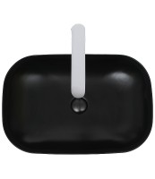 Раковина-чаша WeltWasser Elbach M21433 MB 61 10000004529 Черная матовая фаянс накладная