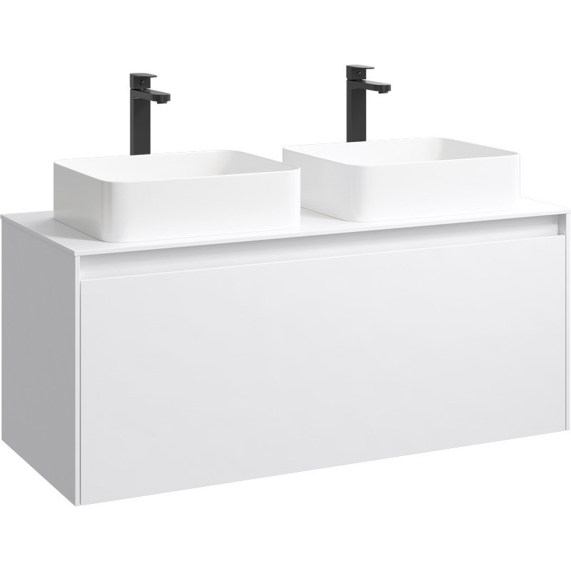 Корпус тумбы под раковину Aqwella 5 Stars Mobi 120 MOB0112W подвесной Белый МДФ / ЛДСП