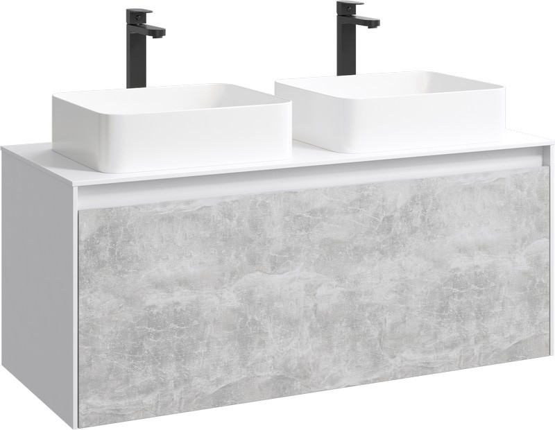 Корпус тумбы под раковину Aqwella 5 Stars Mobi 120 MOB0112W подвесной Белый МДФ / ЛДСП