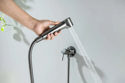 Гигиенический душ со смесителем Aquatek Европа AQ1020BGM цвет Оружейная сталь
