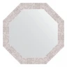 Зеркало Evoform Octagon 67х67 BY 7311 в багетной раме - Соты алюминий 70