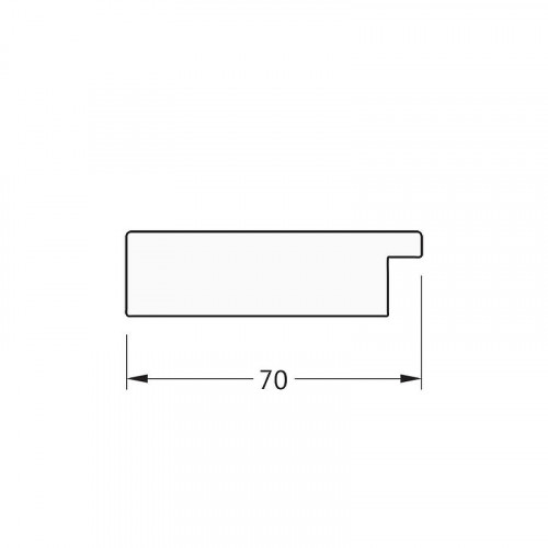 Зеркало Evoform Octagon 67х67 BY 7311 в багетной раме - Соты алюминий 70