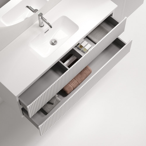 Тумба под раковину Sancos Snob R 120 SNR120/39W подвесная цвет Bianco