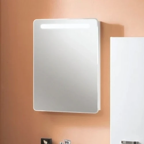 Зеркальный шкаф Aquaton Америна 60 R 1A135302AM01R с подсветкой Белый МДФ / ЛДСП, стекло