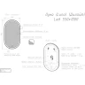 Зеркало Dreja Luno 55 99.2007 с подсветкой с сенсорным выключателем и подогревом МДФ / ЛДСП, стекло
