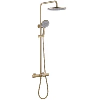 Душевая система Abber Thermostat AF8516GL c термостатом цвет Золото матовое
