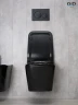 Унитаз Gid Cuadrado Tr2144BL 62224Y подвесной цвет Черный глянцевый с сиденьем Микролифт