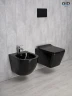 Унитаз Gid Cuadrado Tr2144BL 62224Y подвесной цвет Черный глянцевый с сиденьем Микролифт