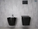 Унитаз Gid Cuadrado Tr2144BL 62224Y подвесной цвет Черный глянцевый с сиденьем Микролифт