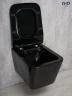 Унитаз Gid Cuadrado Tr2144BL 62224Y подвесной цвет Черный глянцевый с сиденьем Микролифт