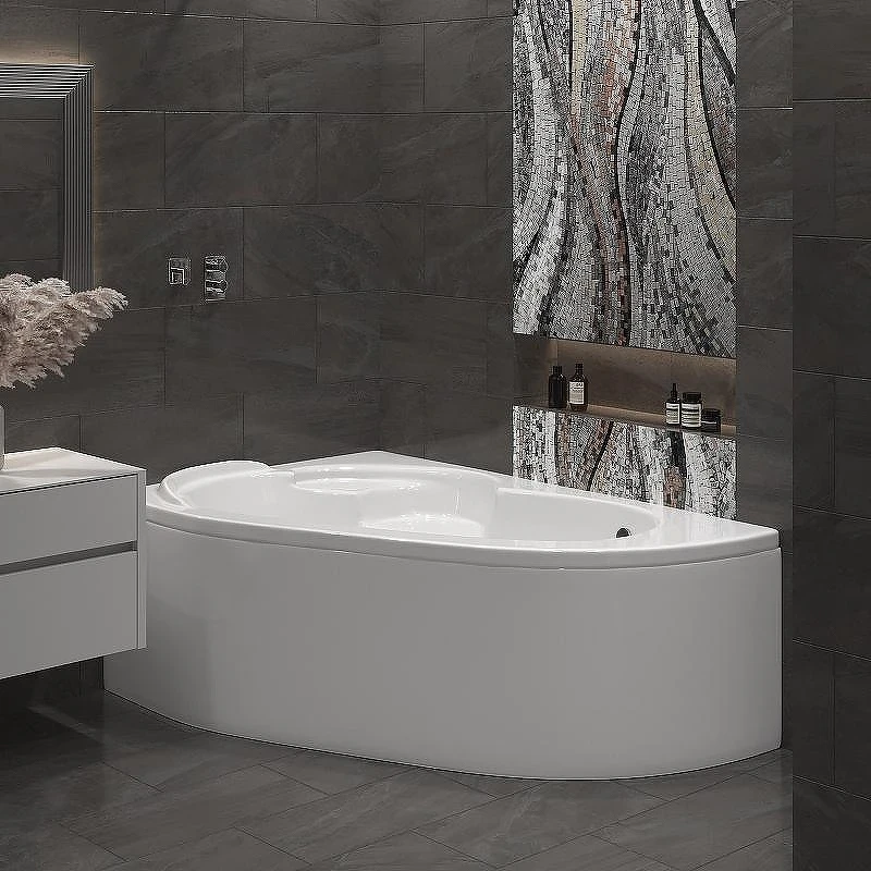 Акриловая ванна Corpa Nera Siena 150x100 R CN05003WHR без гидромассажа