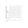 Верхний душ Aquanet Static AF330-84-S250B 261826 Черный матовый