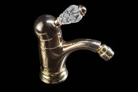 Смеситель для биде Boheme Crystal 286-CRST Золото латунь