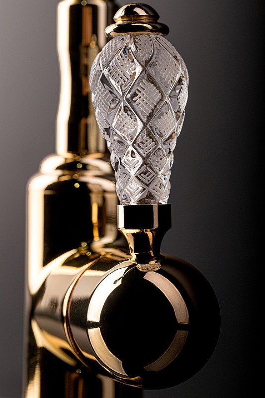 Смеситель для биде Boheme Crystal 286-CRST Золото латунь