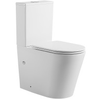 Унитаз компакт beWash Aldo BKBWT401670 Белый матовый с бачком и сиденьем Микролифт фарфор напольный