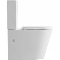 Унитаз компакт beWash Aldo BKBWT401670 Белый матовый с бачком и сиденьем Микролифт фарфор напольный