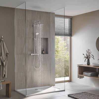Душевая система Grohe Euphoria 260 27296003 с термостатом Хром латунь на стену