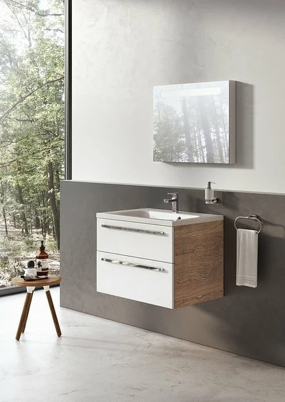 Зеркало Ravak Chrome 60 X000000968 с подсветкой Капучино МДФ / ЛДСП, стекло